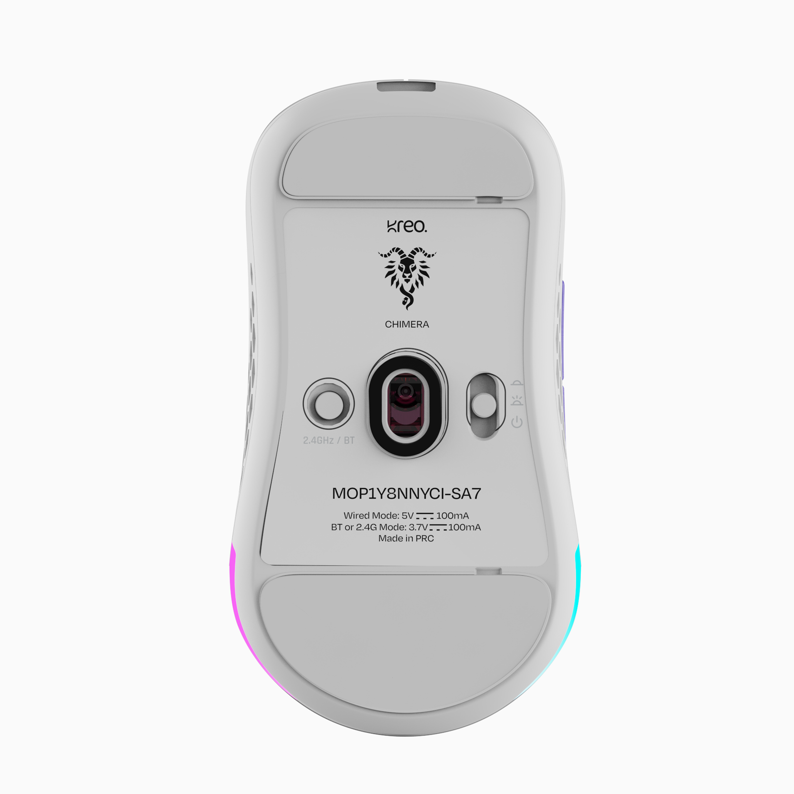 Chimera V2 White Wireless Gaming Mouse